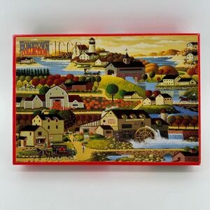 Vtg Hometown Collection "Cider Time" 1000 Piece Jigsaw Puzzle Heronim Americana